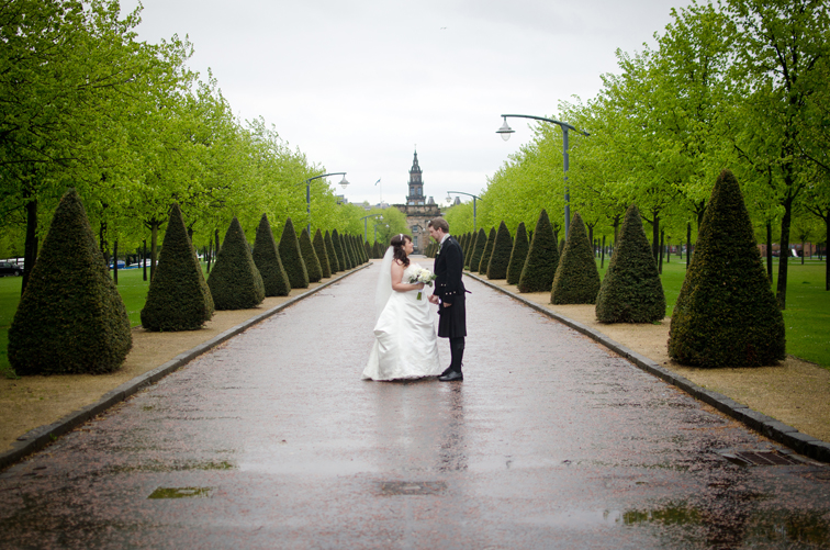 Sloans wedding photography, Glasgow, Glasgow green wedding photography