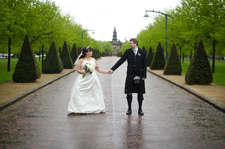 Sloans wedding photography, Glasgow, Glasgow green wedding photography