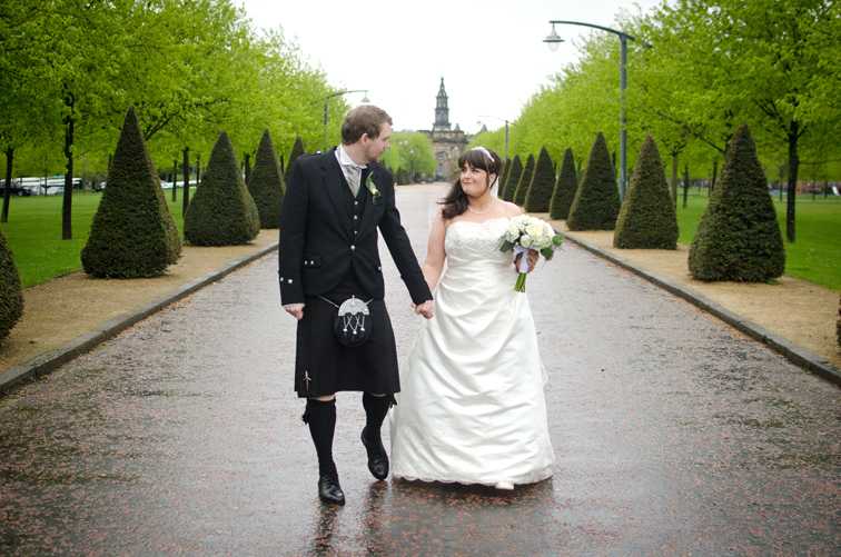 Sloans wedding photography, Glasgow, Glasgow green wedding photography