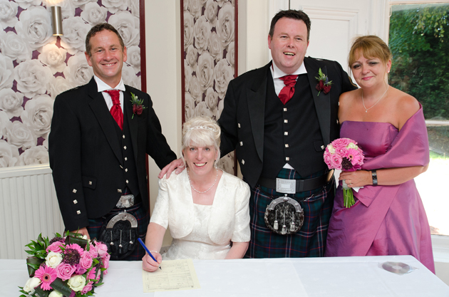 Signing the register