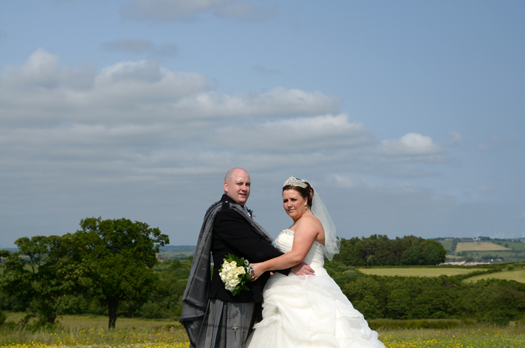 New couple wedding portrait