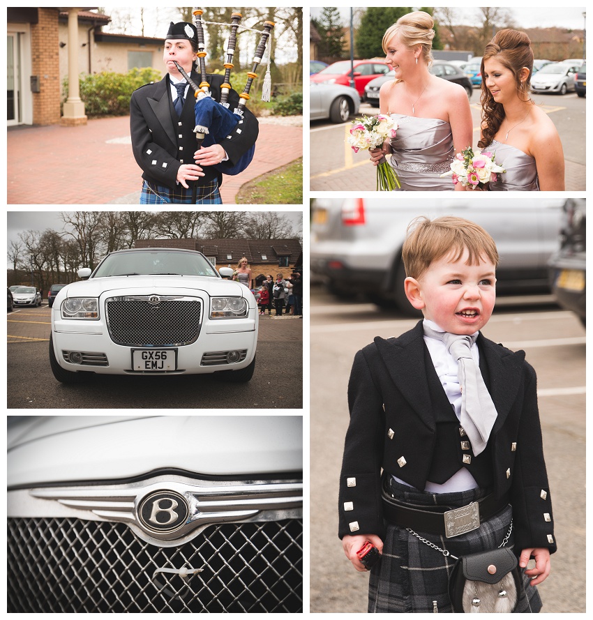 Arriving at the reception