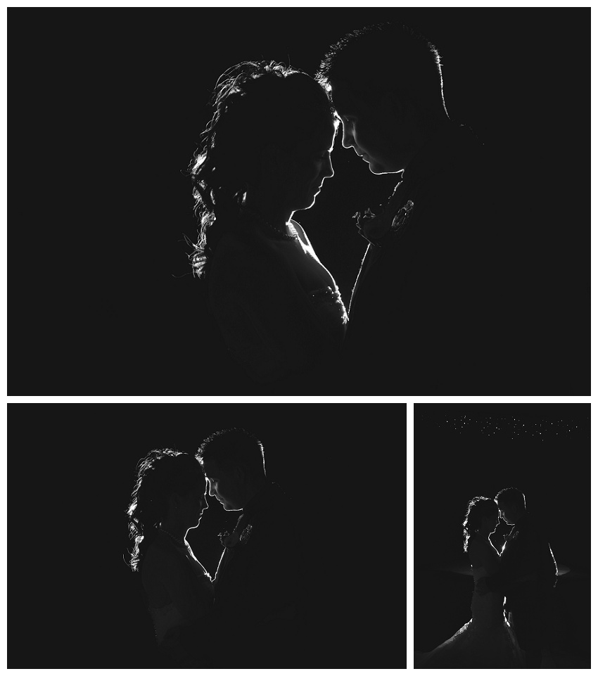 Romantic wedding photo