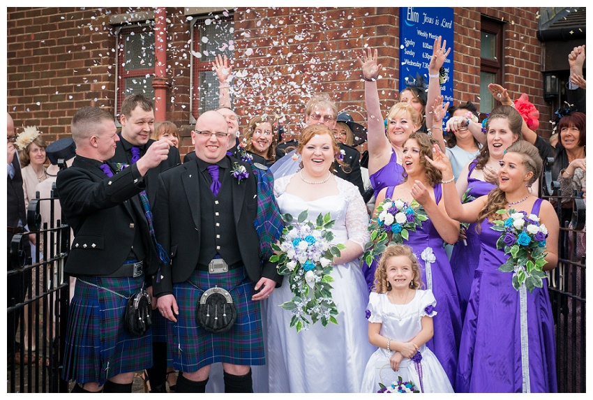 Rachel and Scott wedding day, Elim Christian Centre, motherwell