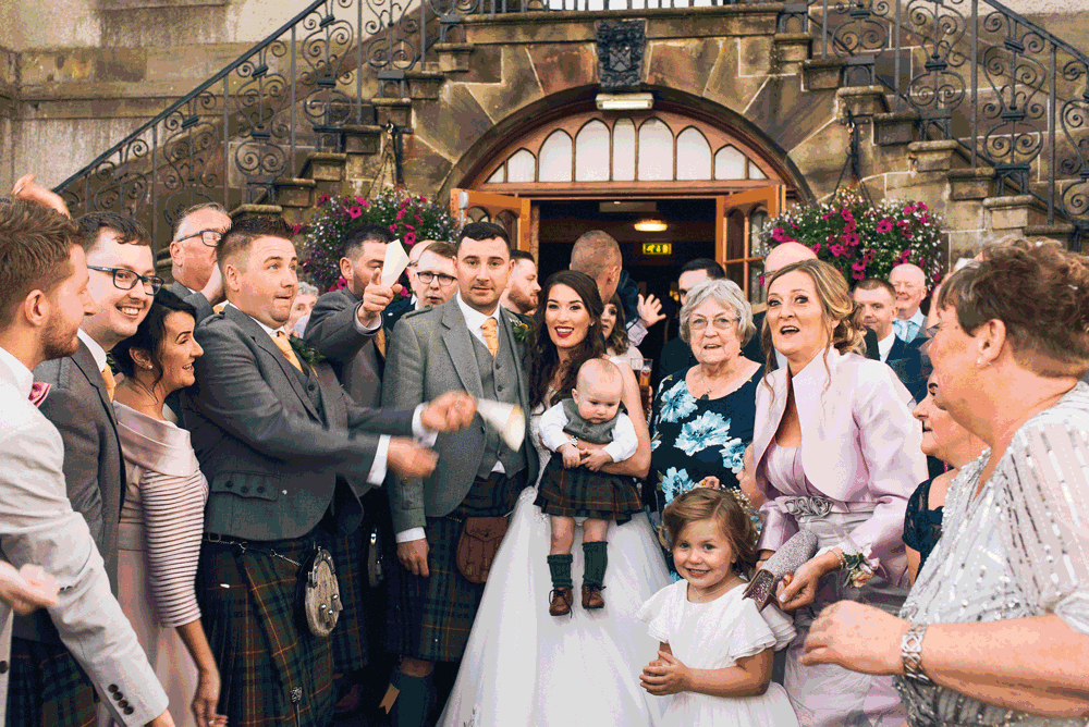 Confetti, gif, dalmahoy wedding, wedding, photography, photographer