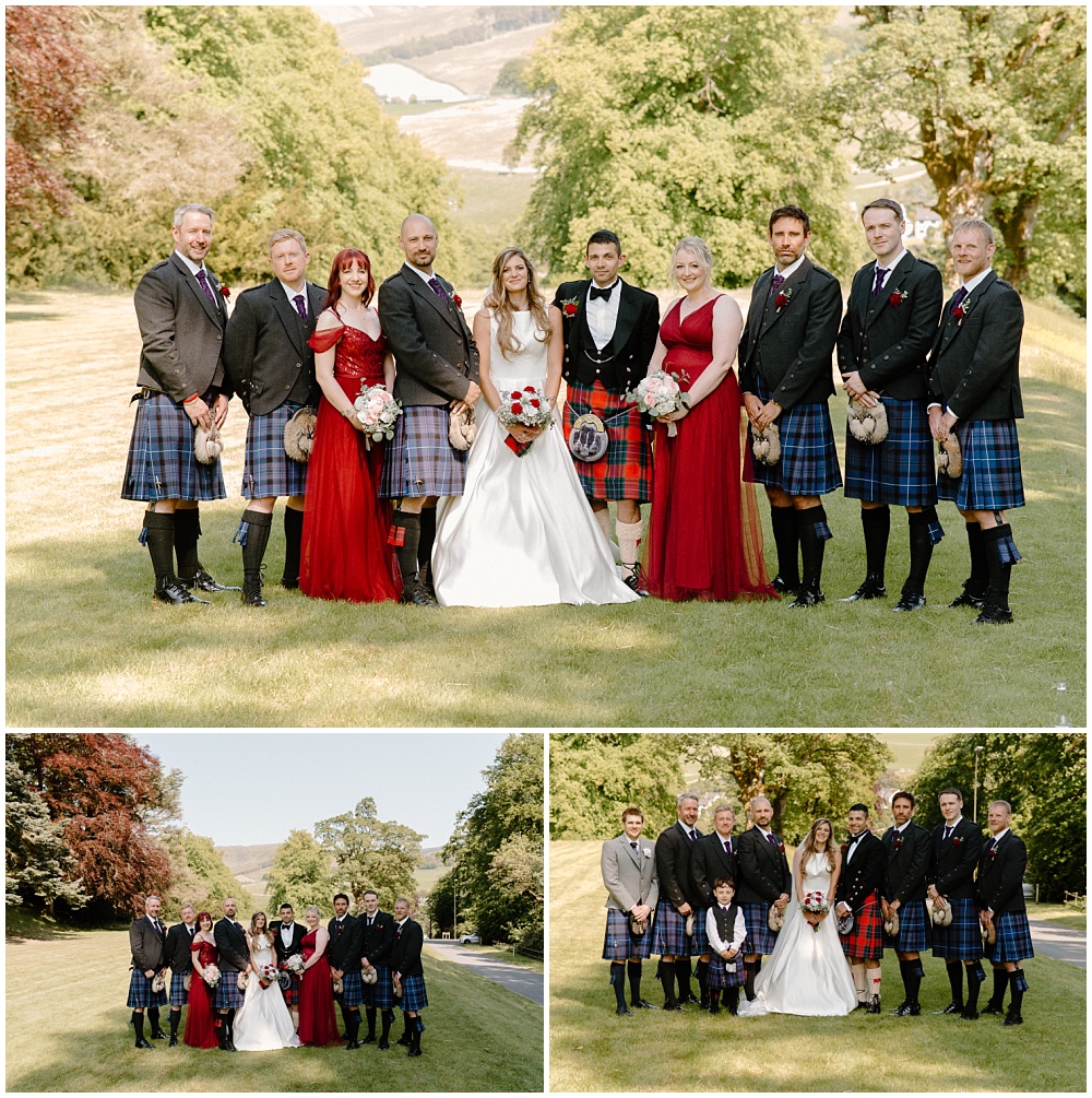 Barony Castle, Wedding, Photographer, Photography, pics, photos, bride, kilts, scotland, peebles, borders