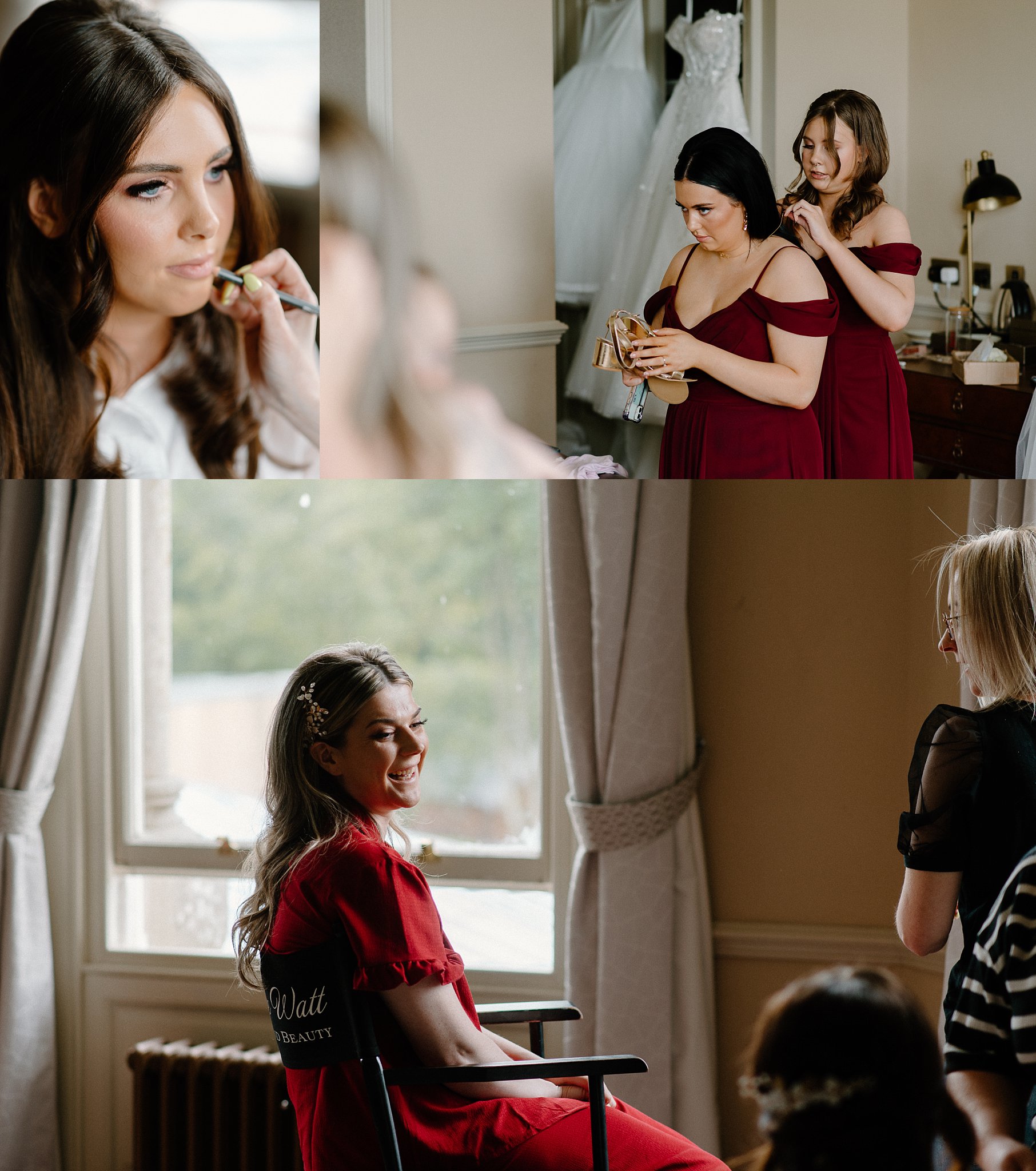 Cornhill Castle, wedding, bride, bridesmaids, prep