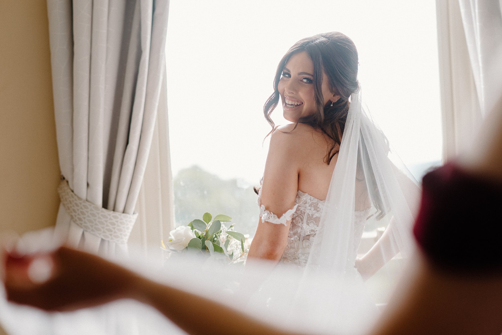 Cornhill Castle, wedding, photography, photographer, bride, veil