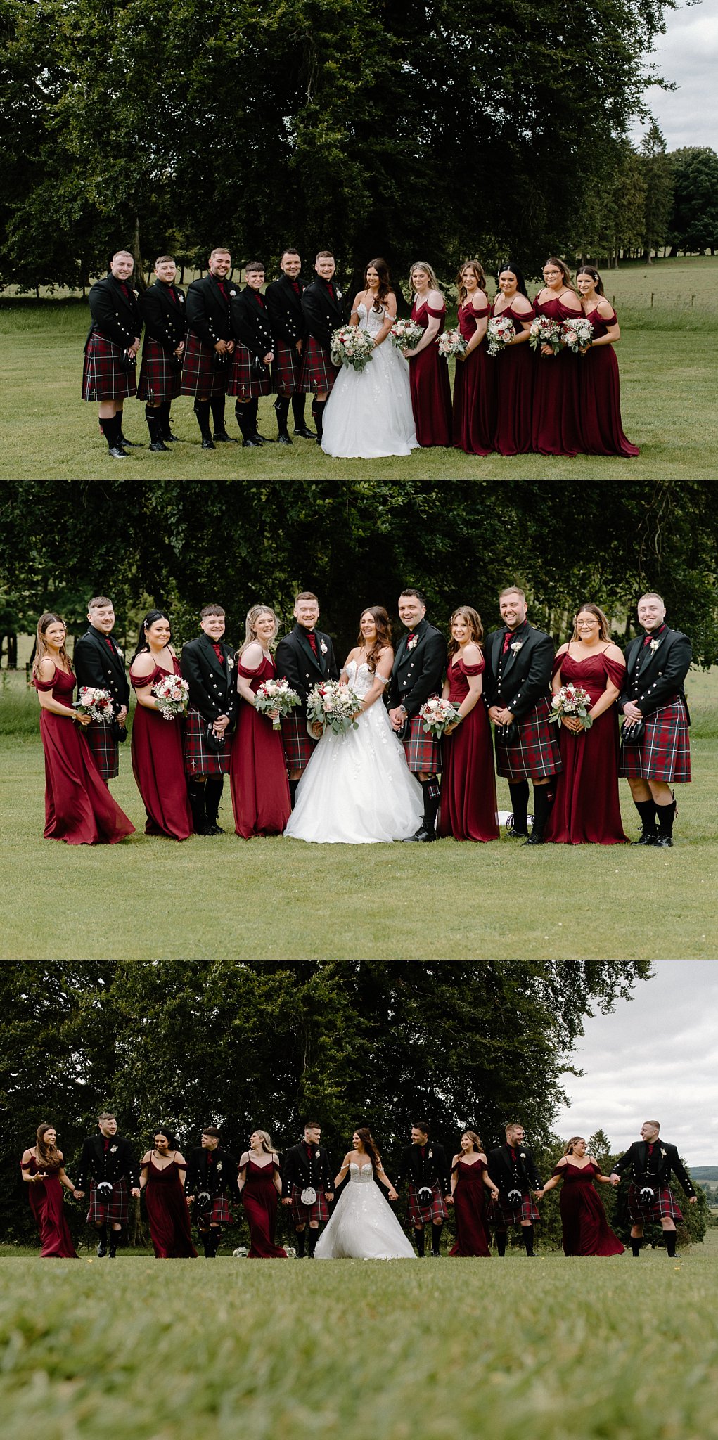 Cornhill Castle, wedding, photography, photographer, Scotland, bridal party, ushers, groomsmen, bridesmaids, bride, groom, wedding party, formal photos