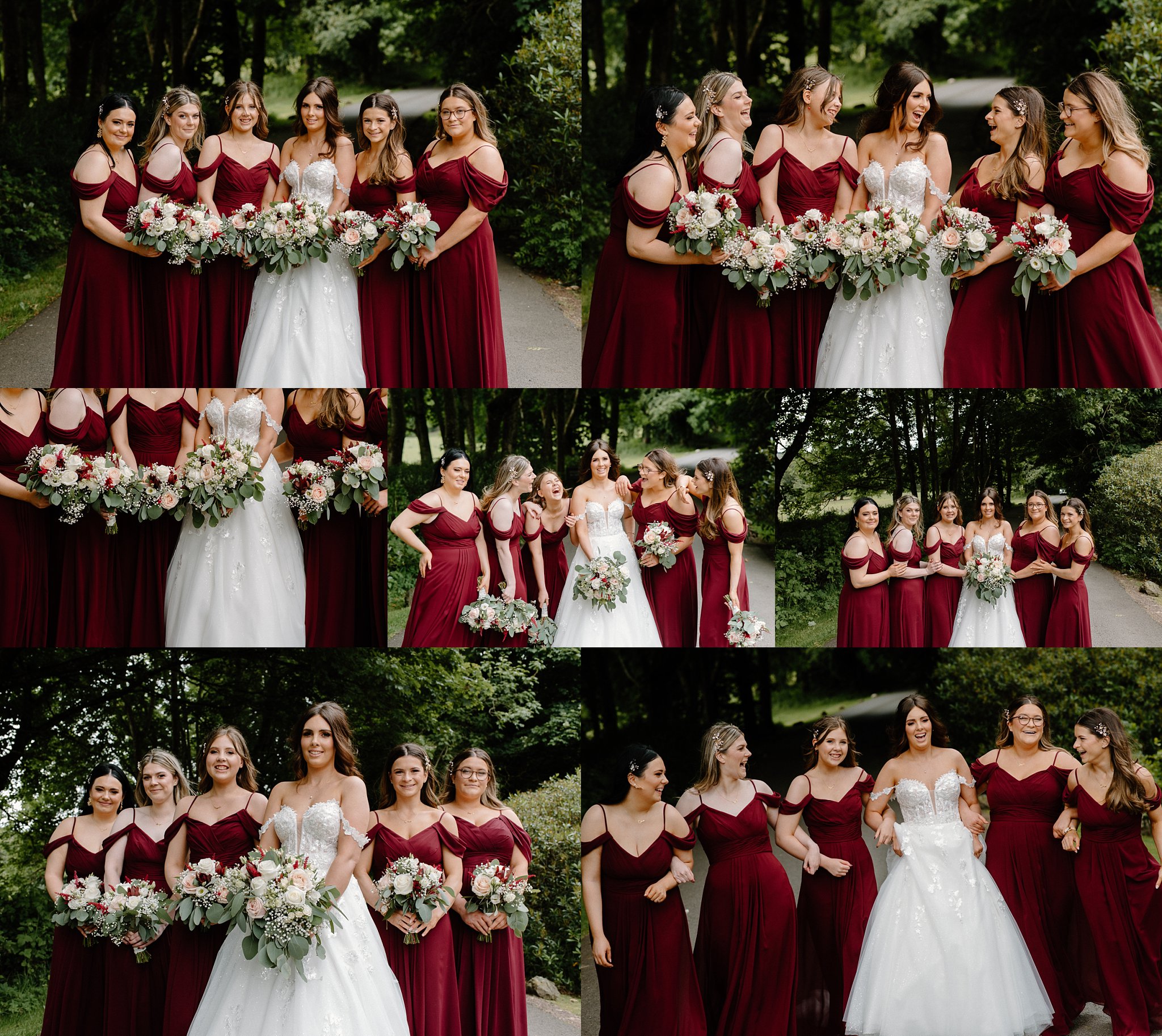 Cornhill Castle, wedding, photography, photographer, Scotland, bridal party, bridesmaids, bride, wedding party, formal photos