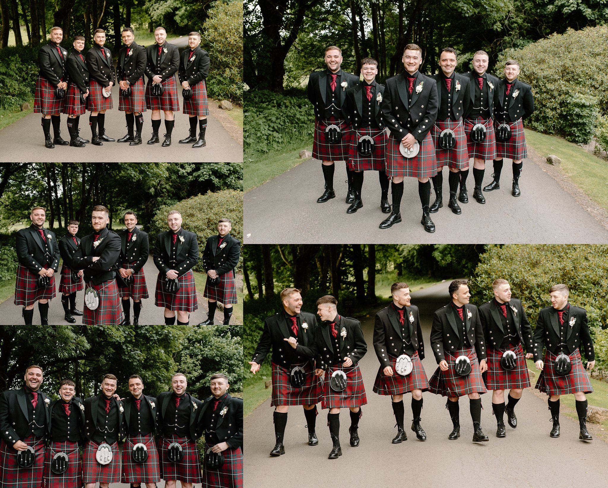 Cornhill Castle, wedding, photography, photographer, Scotland, bridal party, ushers, groomsmen, groom, wedding party, formal photos