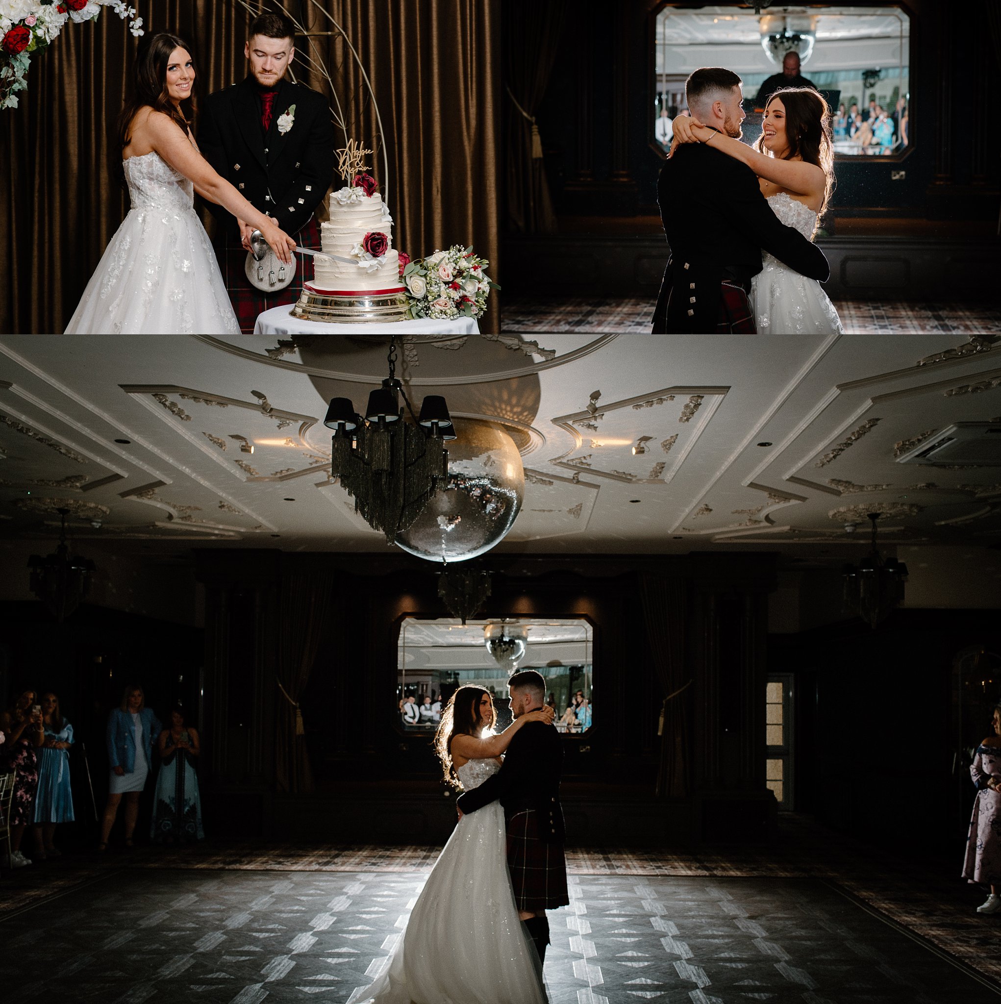 Cornhill Castle, wedding, photography, photographer, Scotland, bride, groom, romantic, couple, portrait, pics, photo, married, hotel, kilt, tartan, Biggar, South Lanarkshire, Tinto Hill, first dance, love